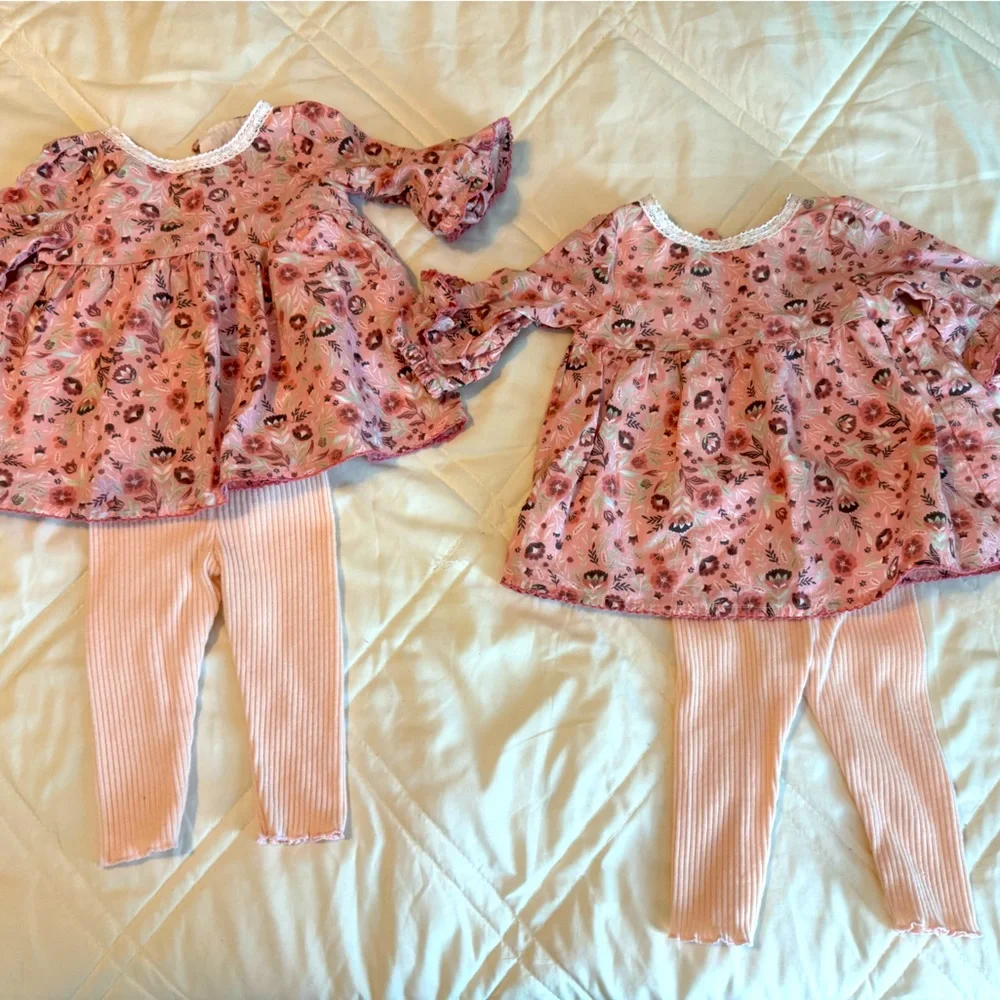 CYNTHIA ROWLEY / Floral dresses with pants / twin set! - Picture 1 of 4